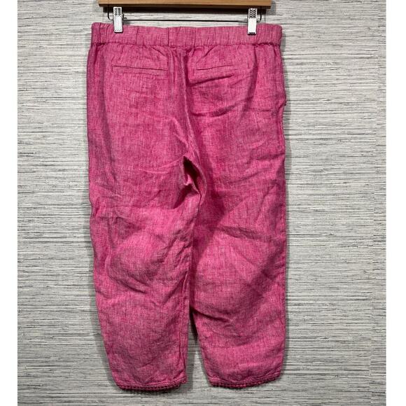 Talbots Women’s Pink 100% Linen Capri Pants / Size-6 P - Picture 6 of 10